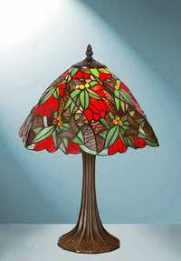 Table lamp with flowers and butterflies